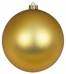 Картинка Елочный матовый шар Greenterra (100 мм, золото)