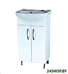 Картинка Тумба с умывальником СанитаМебель Камелия 61 Д2 с умывальником Азов 45