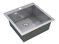 Картинка Кухонная мойка ZorG Steel Hammer SH X 5151 CLOVA