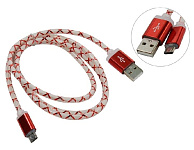 Картинка Кабель Defender USB 2.0 micro-B 1м Red (87556)