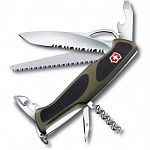 Картинка Нож перочинный Victorinox RangerGrip 179 0.9563.MWC4 (0.9563.MWC4) Зеленый/черный