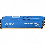 Оперативная память Kingston HyperX Fury Blue 2x4GB KIT DDR3 PC3-12800 (HX316C10FK2/8)