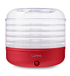 Картинка Сушилка для овощей, грибов, фруктов LUMME LFD-105PP (красный рубин)