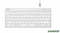 Картинка Клавиатура A4Tech Fstyler FBX51C (серебристый/белый)