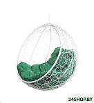 Картинка Подвесное кресло BiGarden Kokos BS без стойки (белый/зеленый)