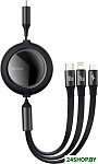 Bright Mirror One-For-Three Retractable Data Cable USB-C - M+L+C 100W CAMJ010201
