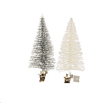 Картинка Елка на клипсе Koopman CAA720360 (белый, серебро)