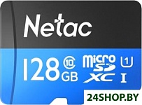 Картинка Карта памяти Netac P500 Standard 128GB NT02P500STN-128G-R + адаптер