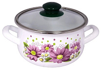Картинка Кастрюля Interos Розовые герберы 2400-4.0