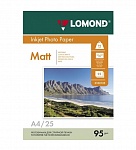 Картинка Фотобумага Lomond матовая односторонняя А4 95 г/кв.м. 25 листов [102130]