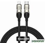 Картинка Кабель Baseus CATLYY-01 USB Type-C - Lightning (1 м, черный)