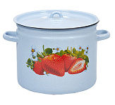 Картинка Кастрюля Лысьвенские эмали Сочная клубника С-1621/4Рб