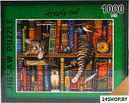 Кот и книги DV-T-2568 (1000 эл)
