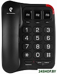 Картинка Проводной телефон TeXet TX-214 (черный)