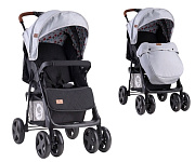 Картинка Коляска прогулочная Lorelli Ines (grey/black cross) (10021532087)