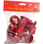 Картинка Елочная игрушка Greenterra Колокольчик большой (25 см, красный)