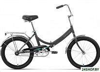 Картинка Велосипед FORWARD ARSENAL 20 1.0 14 2022 (темно-серый, бирюзовый)