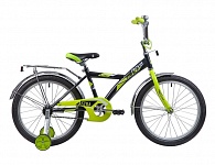 Картинка Детский велосипед NOVATRACK Astra 14 (чёрный/салатовый, 2020) (143ASTRA.BK20)