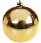 Картинка Елочный глянцевый шар Greenterra (60 мм, золото)