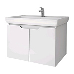 Картинка Мебель для ванных комнат Dreja Тумба под умывальник Q (D) 70 99.1002 (белый глянец)