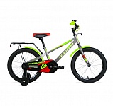 Картинка Детский велосипед Forward Meteor 18 2021 (серый/зеленый)