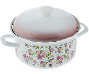Картинка Кастрюля Лысьвенские эмали Китайская роза С-1512АП2/7