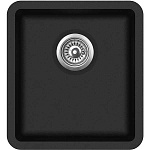 Картинка Мойка кухонная AquaSanita SQA 101 W (black metallic 601)