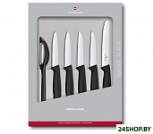 Картинка Набор ножей Victorinox Swiss Classic Kitchen 6.7113.6G (черный)