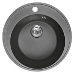 Картинка Кухонная мойка ZorG Fresco 45 (черный опал)