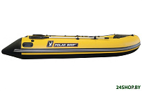 Картинка Надувная лодка Polar Bird Merlin PB-385M ПБ65 НДНД (черный/желтый)