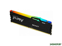 Картинка Оперативная память Kingston FURY Beast RGB 32ГБ DDR5 5200 МГц KF552C40BBA-32