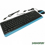 Картинка Клавиатура + мышь A4Tech Fstyler F1010 Blue