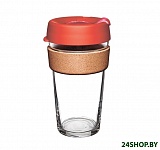 Картинка Многоразовый стакан KeepCup Brew Cork L Daybreak 454мл (красный)