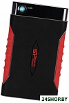Картинка Переносной жесткий диск Silicon Power Armor A15 2Tb (черный/красный) (SP020TBPHDA15S3L)