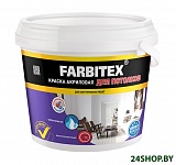 Картинка Краска Farbitex Акриловая для потолков 25 кг (белый)