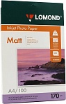 Картинка Фотобумага Lomond Матовая двухсторонняя A4 170 г/кв.м. 100 листов (0102006)