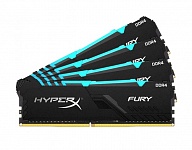 Картинка Оперативная память HyperX Fury RGB 4x8GB DDR4 PC4-24000 HX430C15FB3AK4/32