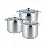 Картинка Набор кастрюль Mercury MC-7037