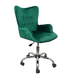 Картинка Кресло AksHome Белла (темно-зеленый велюр)