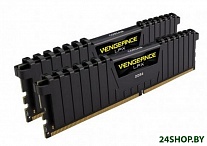 Картинка Оперативная память Corsair Vengeance LPX Black 2x8GB DDR4 PC4-21300 [CMK16GX4M2A2666C16]