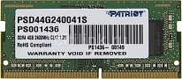Картинка Оперативная память PATRIOT Signature Line 4GB DDR4 SO-DIMM PC4-19200 (PSD44G240041S)