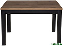 Кухонный стол ЭлиГард Black / СОБ (дуб натуральный)