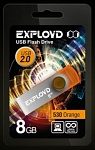 Картинка USB флэш-накопитель EXPLOYD 8GB 530 оранжевый