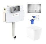 Картинка Унитаз Lavinia Boho Relfix Aveo Rimless 5 в 1 87060254 (хром пластик)