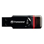 Картинка Флеш-память Transcend JetFlash 340 Black-Red 32GB (TS32GJF340)