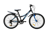 Картинка Велосипед Favorit Space 24 V 2020 (черный/синий)