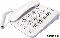 Картинка Проводной телефон TeXet TX-262 Light gray