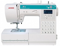 Картинка Швейная машина JANOME HomeDecor 6180 (белый/зеленый)