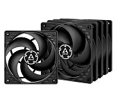 Картинка Кулер для корпуса Arctic P12 PWM PST ACFAN00137A (черный, 5 шт.)
