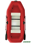 Картинка Надувная лодка Polar Bird Чирок PB- 260 Т СС ПБ108 слань стеклокомпозит (красный)